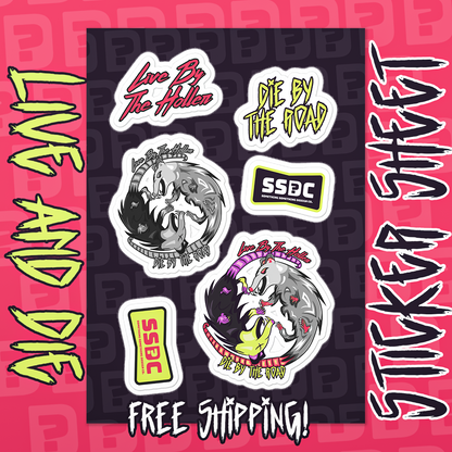 Live and Die Sticker sheet