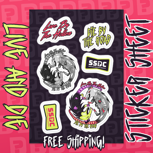 Live and Die Sticker sheet