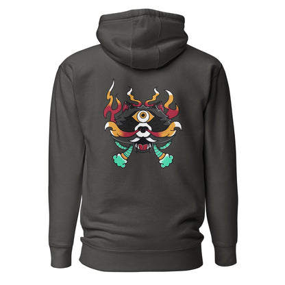 Unisex Raccoon Yokai Hoodie [CHECK SIZING!]